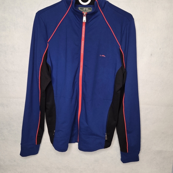 L-R-L Lauren Ralph Lauren Women's Athletic Running Track Jacket Size XL NWT - Picture 2 of 7
